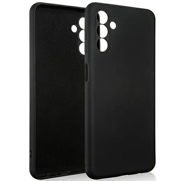 ⁨Beline Etui Silicone Samsung A04s A047 czarny/black⁩ w sklepie Wasserman.eu