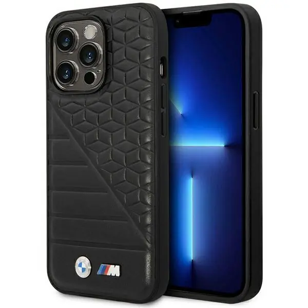 ⁨Etui BMW BMHCP14L22PMGK iPhone 14 Pro 6,1" czarny/black Bi Pattern⁩ w sklepie Wasserman.eu