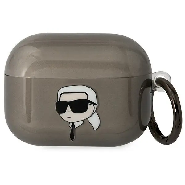 ⁨Karl Lagerfeld KLAPHNIKTCK AirPods Pro cover czarny/black Karl`s Head⁩ w sklepie Wasserman.eu