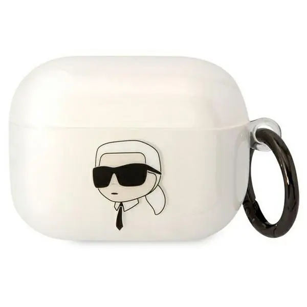 ⁨Karl Lagerfeld KLAPHNIKTCT AirPods Pro cover transparent Karl`s Head⁩ w sklepie Wasserman.eu