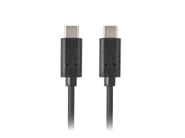 ⁨Lanberg CA-CMCM-10CU-0010-BK kabel USB 2.0 1m USB-C M/M  Black⁩ at Wasserman.eu