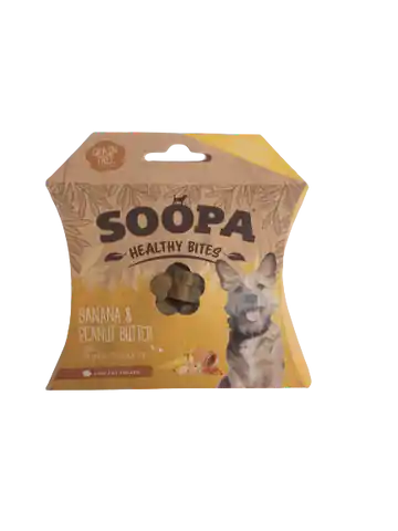 ⁨SOOPA Healthy BITES Banana & Peanut Butter (banan i masło orzechowe) 50g⁩ w sklepie Wasserman.eu