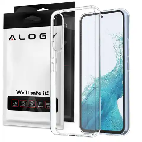⁨Etui Silikonowe ochronne TPU obudowa Alogy case do Samsung Galaxy A54 Przezroczyste⁩ w sklepie Wasserman.eu