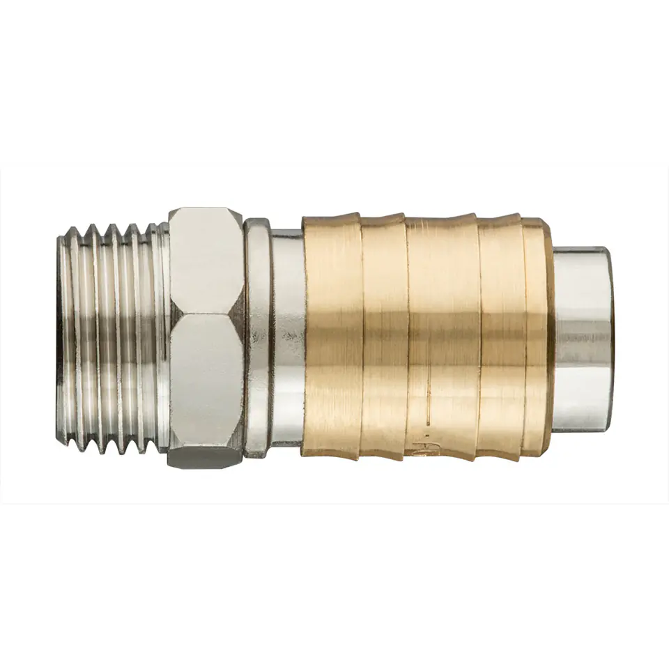 ⁨COMPRESSOR QUICK COUPLER WITH EXTERNAL THREAD 1/2⁩ at Wasserman.eu