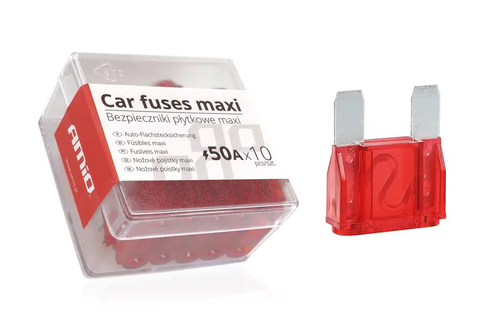 ⁨Car Fuses Maxi Box 10pcs 50a⁩ at Wasserman.eu