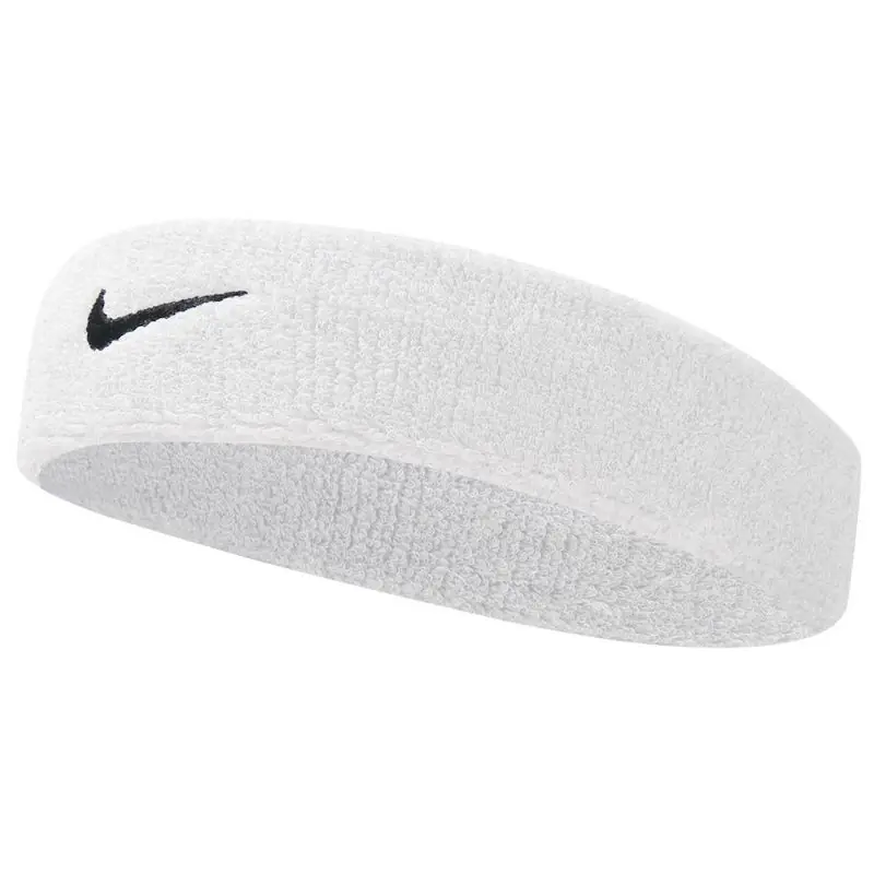 ⁨Frotka opaska na czoło Nike Swoosh (kolor Biały, rozmiar N/A)⁩ w sklepie Wasserman.eu