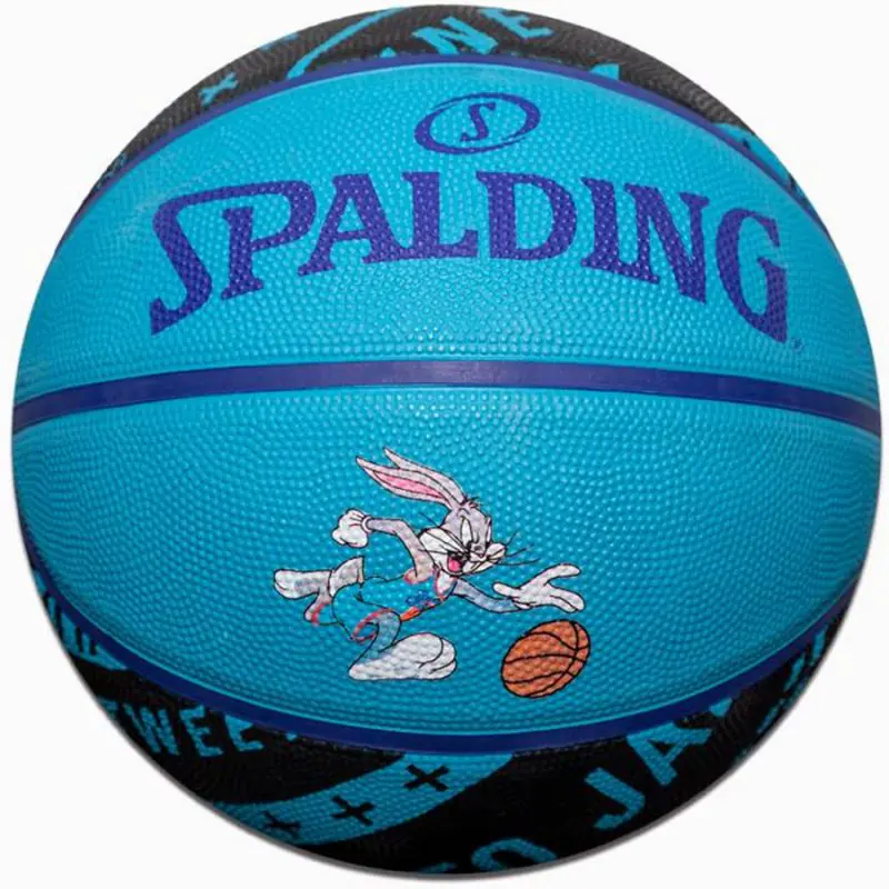 ⁨Piłka do koszykówki Spalding Space Jam Tune Squad IV 84 (kolor Niebieski, rozmiar 7)⁩ w sklepie Wasserman.eu