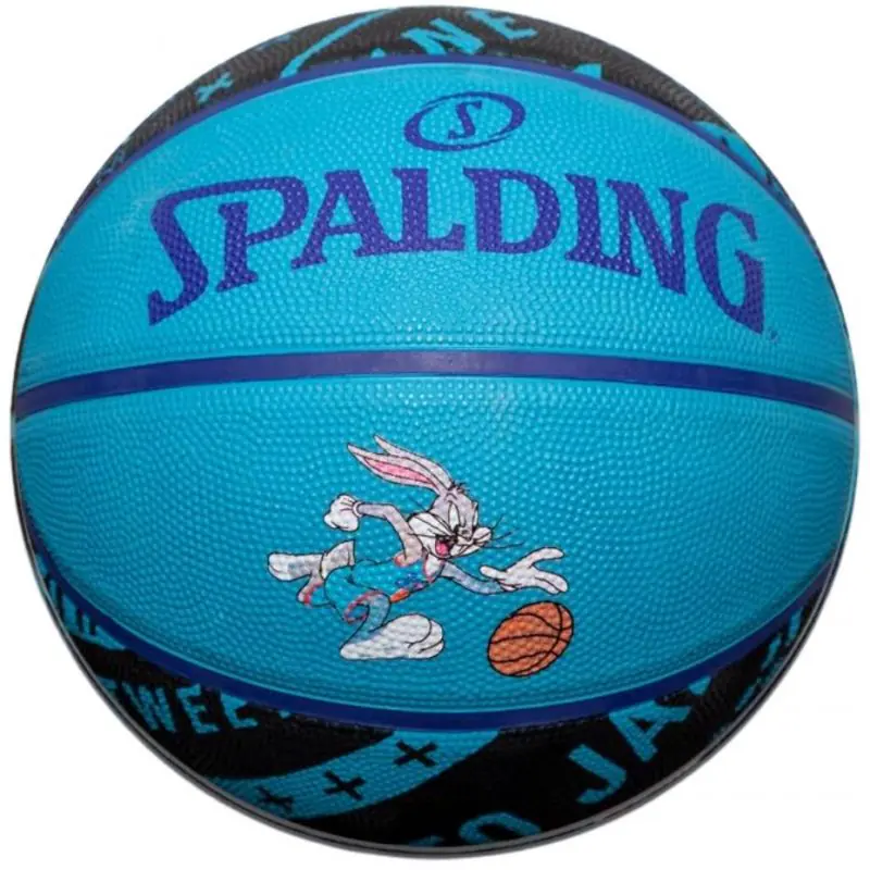 ⁨Piłka do koszykówki Spalding Space Jam Tune Squad Bugs '5 (kolor Czarny. Niebieski, rozmiar 5)⁩ w sklepie Wasserman.eu