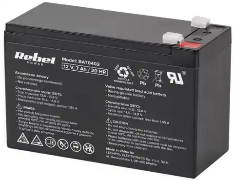 ⁨Gel Batterie 12V 7Ah MaxPower BAT0402⁩ im Wasserman.eu