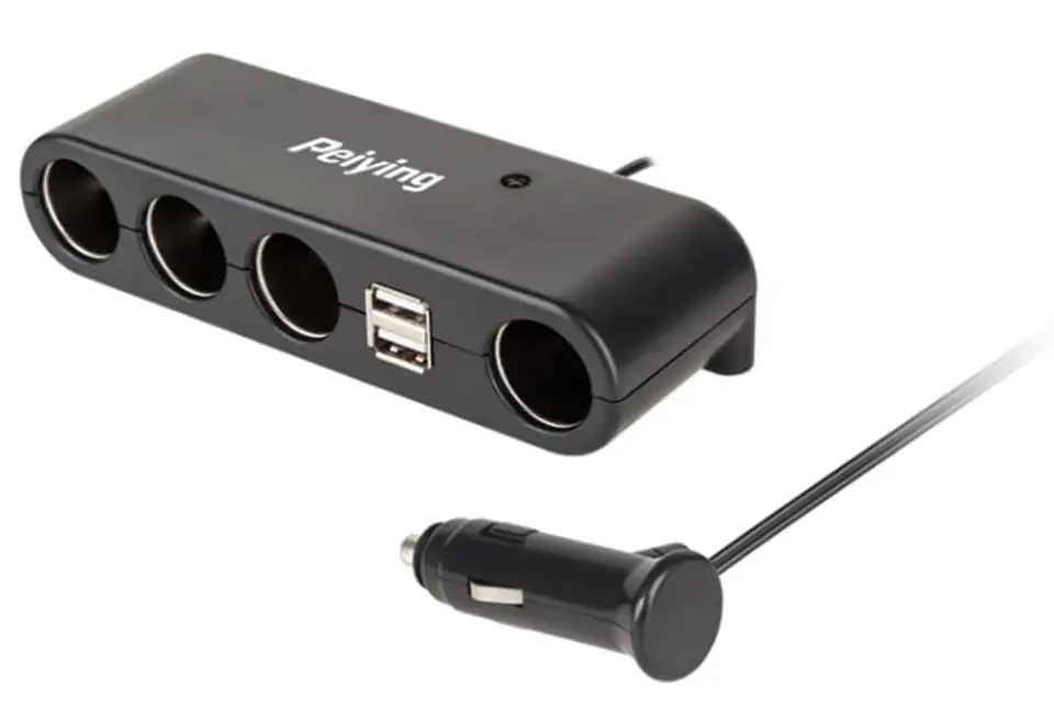 Rozdzielacz gniazda zapalniczki sam. x4 + 2x USB w sklepie Wasserman.eu
