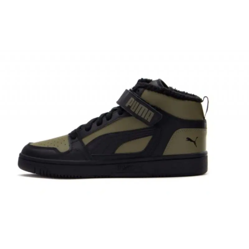 ⁨Buty Puma Rebound Mid Strap WTR M (kolor Czarny. Zielony, rozmiar 42)⁩ w sklepie Wasserman.eu