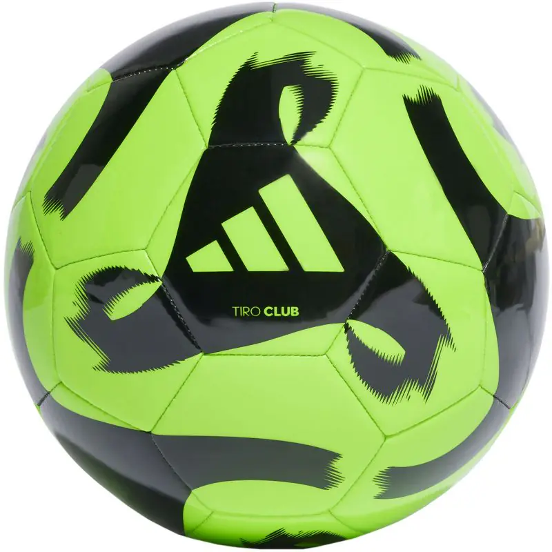 ⁨Piłka nożna adidas Tiro Club (kolor Czarny. Zielony, rozmiar 4)⁩ w sklepie Wasserman.eu