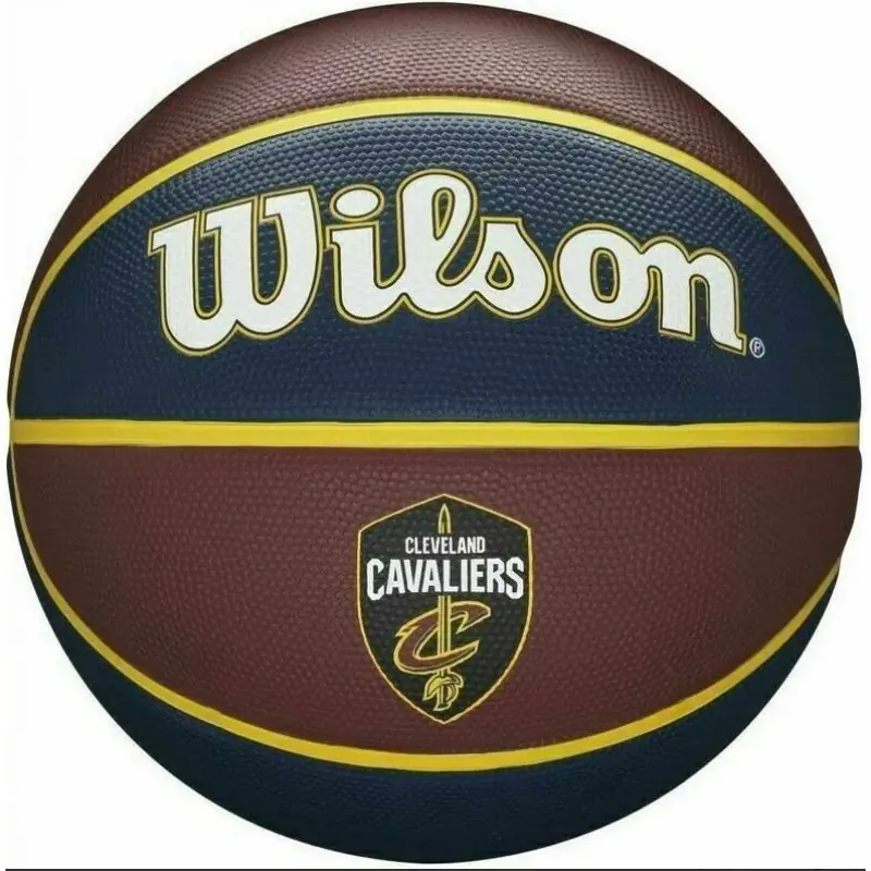 ⁨Piłka Wilson NBA Team Tribute Cleveland Cavaliers WZ4011 (kolor Brązowy. Granatowy, rozmiar 7)⁩ w sklepie Wasserman.eu