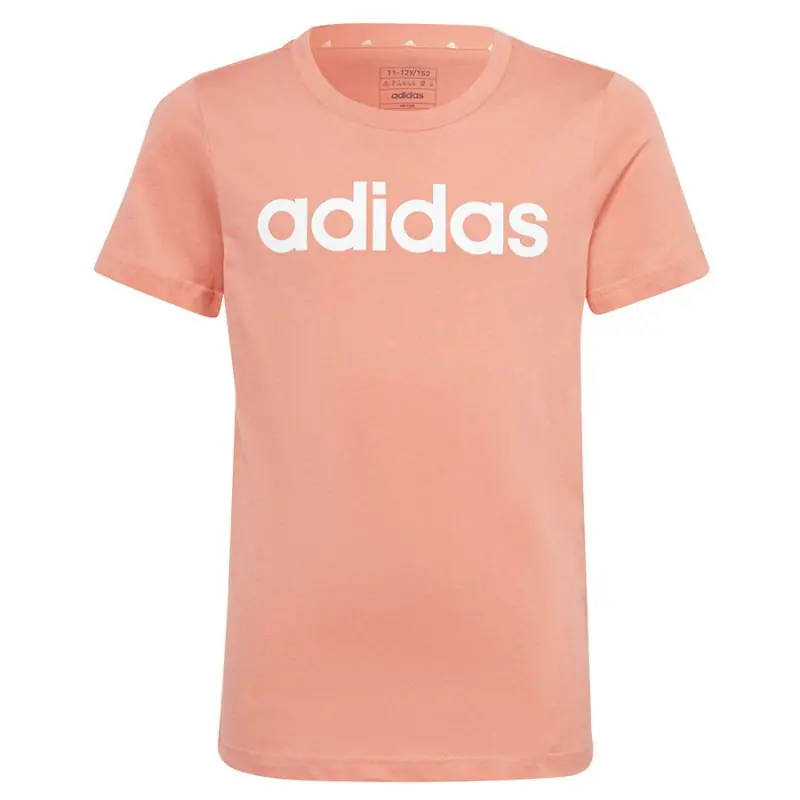 ⁨Koszulka adidas LIN Tee Jr (kolor Pomarańczowy, rozmiar 140 cm)⁩ w sklepie Wasserman.eu