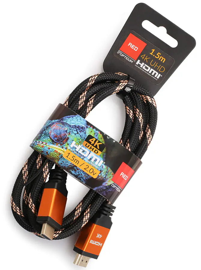 ⁨Kabel HDMI 1,5m 4K UHD oplot Gold⁩ w sklepie Wasserman.eu