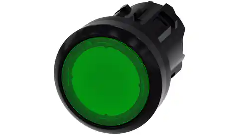 ⁨Lampka sygnalizacyjna 22mm okrągła tworzywo zielony płaski Przycisk zablokowany jako Lampka syg 3SU1001-0AD40-0AA0⁩ w sklepie Wasserman.eu