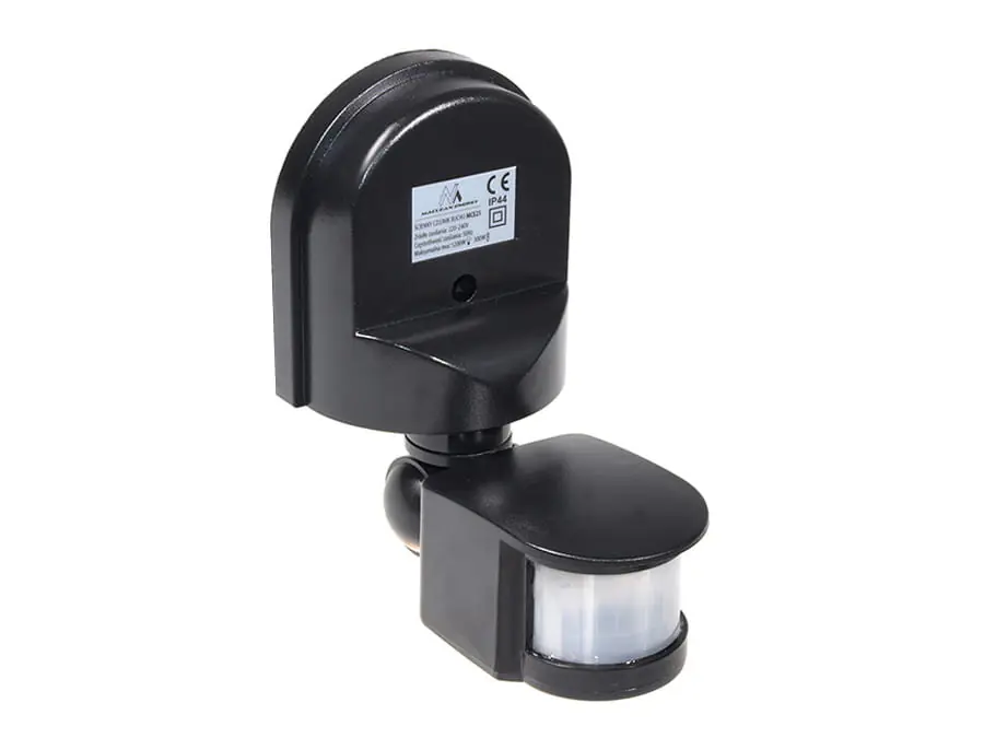 ⁨Wall-mounted motion and dusk sensor Maclean, 180°, max. 1200W, Black, MCE25 B⁩ at Wasserman.eu