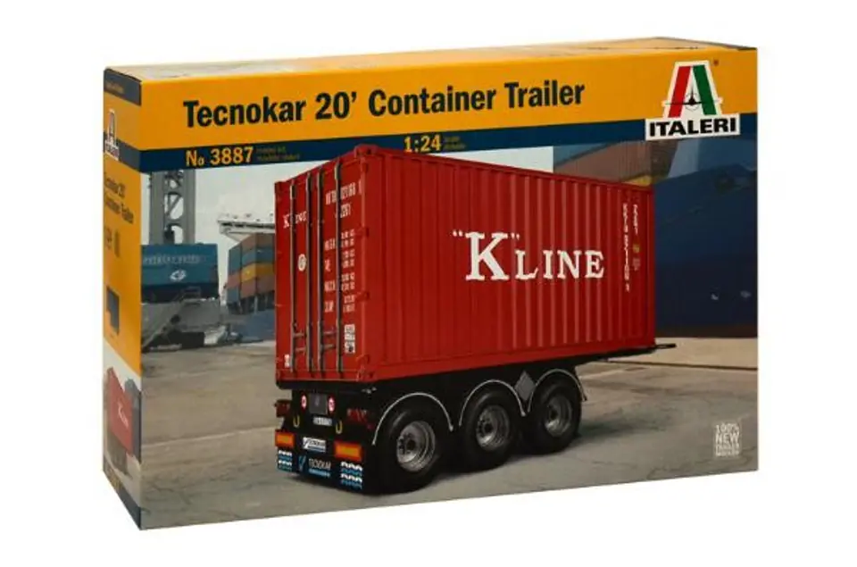 ⁨Tecnokar 20 container trailer⁩ at Wasserman.eu