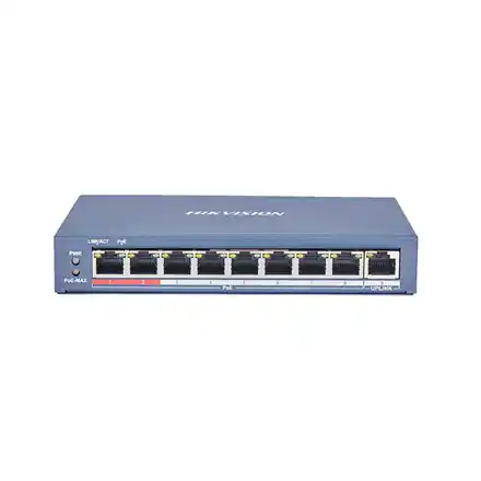 ⁨Hikvision | 8-Port Gigabit Switch | DS-3E0109P-E(C) | Unmanaged | Desktop | 1 Gbps (RJ-45) ports quantity | 10 Gbps (RJ-45) port⁩ w sklepie Wasserman.eu