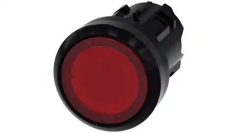 ⁨Przycisk podświetlany 22mm okrągły tworzywo czerwony płaski z samopowrotem 3SU1001-0AB20-0AA0⁩ w sklepie Wasserman.eu