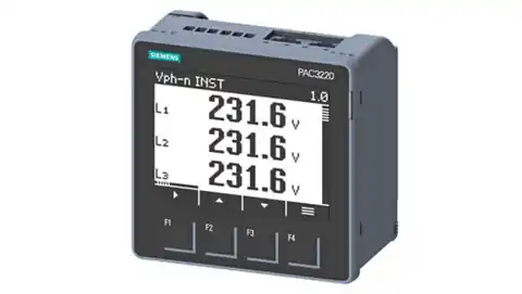 ⁨Miernik parametrów sieci PAC3220 z licznikiem energii pomiar pośredni x/1A lub x/5A MODBUS TCP/IP Webserwer montaż tablicowy 7KM⁩ w sklepie Wasserman.eu