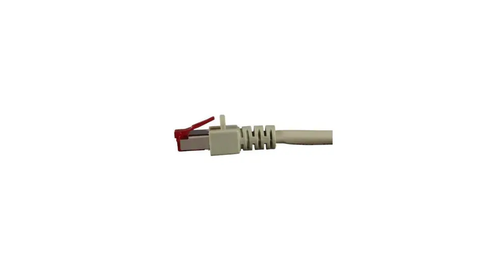 ⁨Patchcord SFTP 0,5m Cat.6 LSZH szary⁩ w sklepie Wasserman.eu