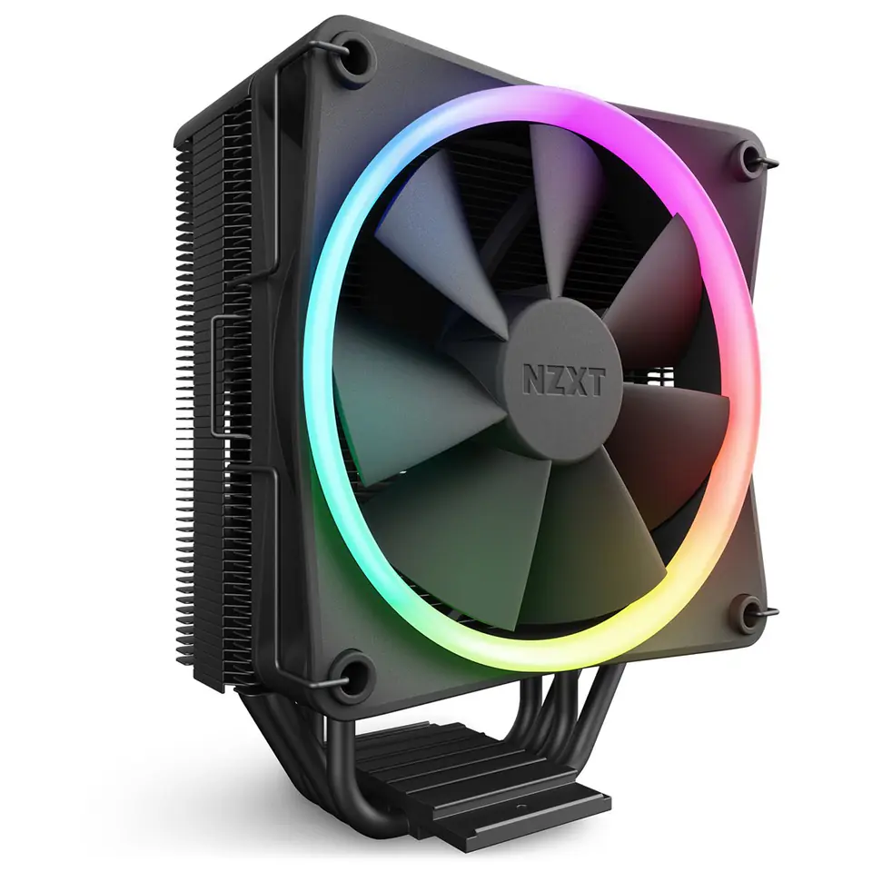 ⁨NZXT T120 RGB Processor Air cooler 12 cm Black 1 pc(s)⁩ at Wasserman.eu