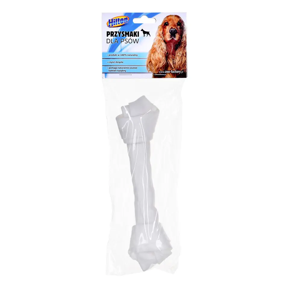 ⁨HILTON Knotted white bone - dog chew - 17,5 cm⁩ at Wasserman.eu