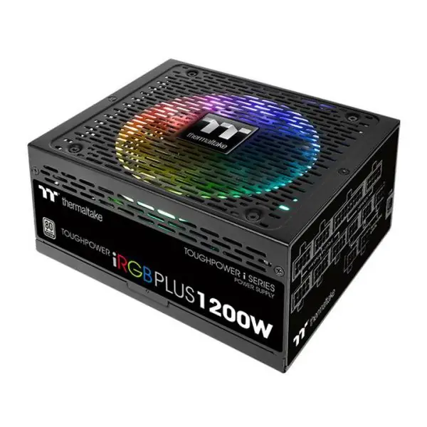 ⁨Thermaltake Toughpower iRGB PLUS power supply unit 1200 W 24-pin ATX Black⁩ at Wasserman.eu