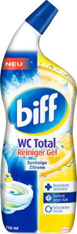 ⁨Biff WC Total Spritzige Zitrone Żel WC 750 ml DE⁩ w sklepie Wasserman.eu