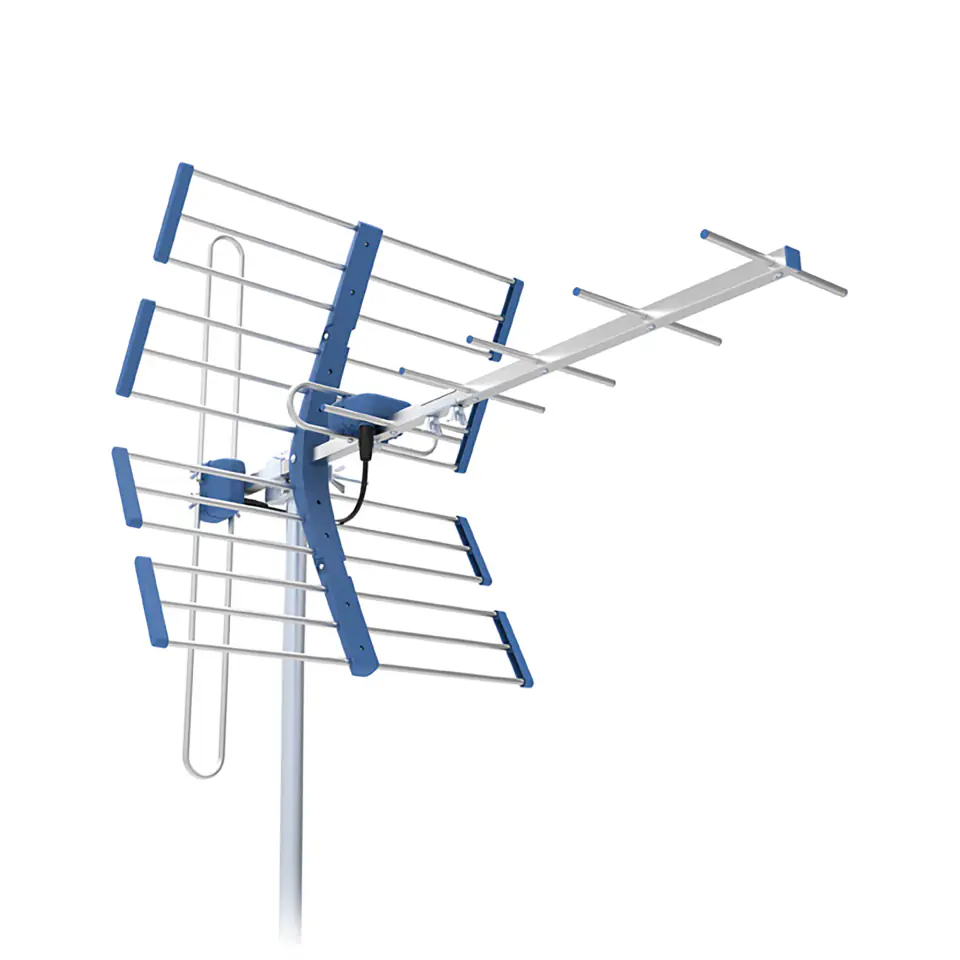 ⁨TV ANTENNA DVB-T/T2 VHF/UHF TT W19 Silver COMBO 5G Protected Telkom Telmor⁩ at Wasserman.eu