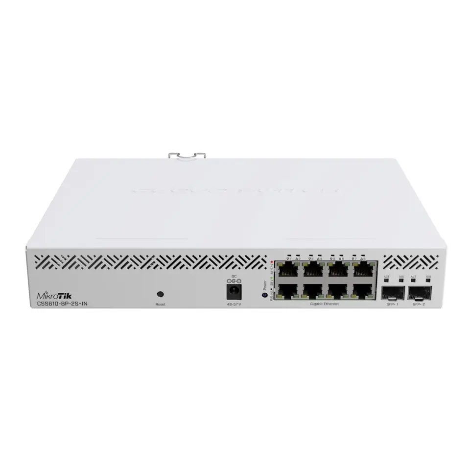 ⁨MIKROTIK CSS610-8P-2S+IN CLOUD SMART SWITCH 8X GE POE, 2X 10G SFP, VLAN⁩ w sklepie Wasserman.eu