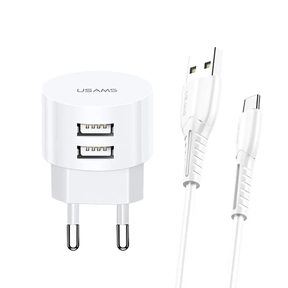 ⁨Charger t20 2XUSB 2,1A USB-C Kable Round⁩ at Wasserman.eu