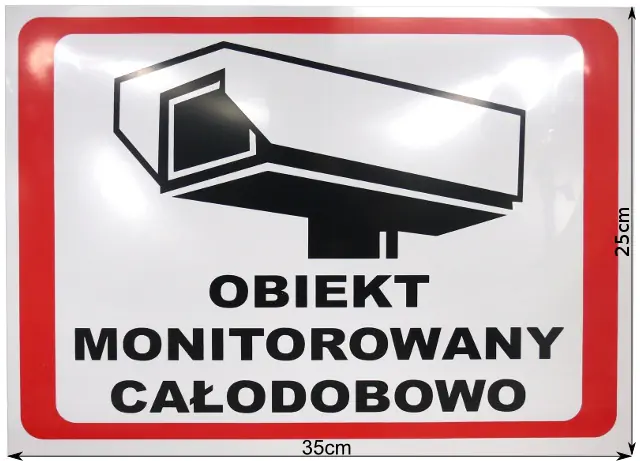 ⁨TABLICA OBIEKT MONITOROWANY 6586⁩ w sklepie Wasserman.eu