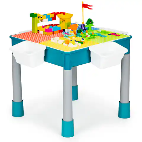 ⁨Stolik do zabawy krzesełko klocki dla dzieci⁩ w sklepie Wasserman.eu