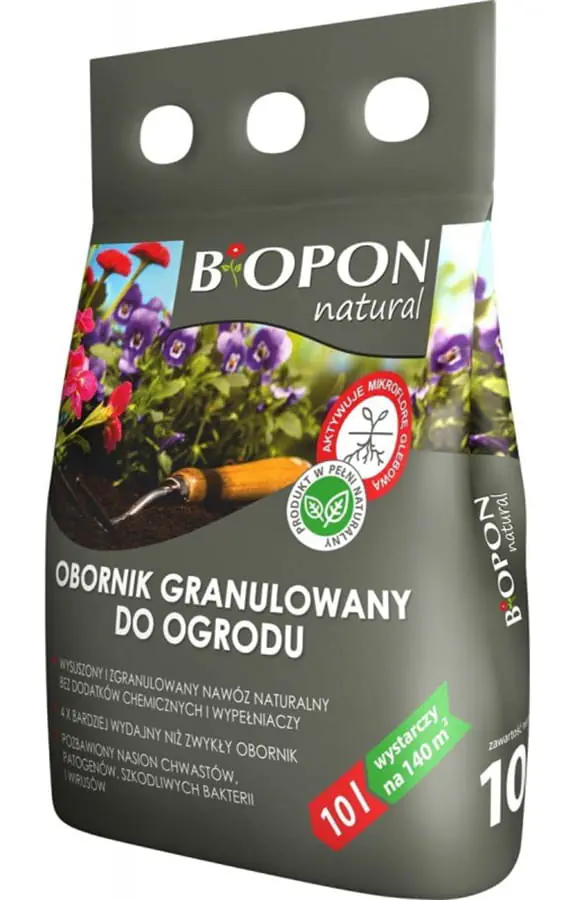 ⁨Obornik granulowany do ogrodu 10L Biopon⁩ w sklepie Wasserman.eu