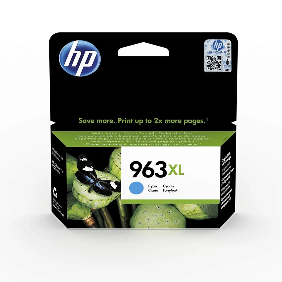 Cartridge for an inkjet printer 963XL Cyan 3JA27AE at Wasserman.eu