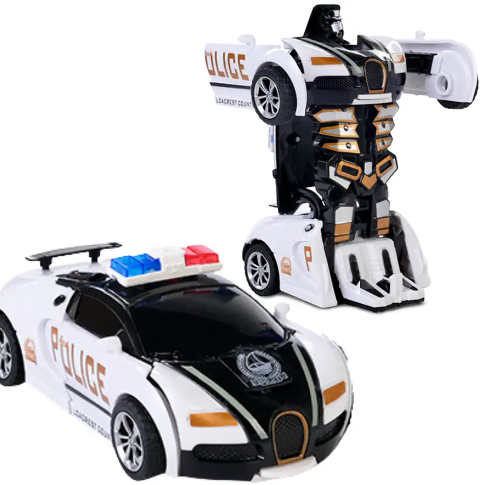 ⁨ZESTAW AUTO ROBOT TRANSFORMACJA POLICJA 2W⁩ w sklepie Wasserman.eu