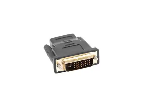 ⁨Lanberg AD-0010-BK cable gender changer HDMI DVI-D Schwarz⁩ im Wasserman.eu