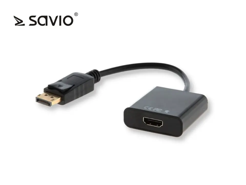 Adapter DisplayPort (M) - HDMI (F) SAVIO CL-55/B at Wasserman.eu