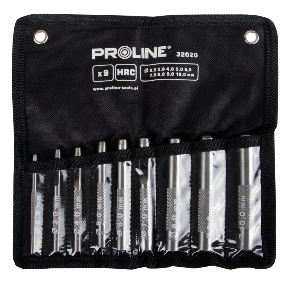 ⁨32020 Leather Piercing Set 9 Pieces, 2.5-10mm, Proline⁩ at Wasserman.eu