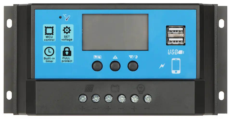 ⁨REGULATOR SOLARNY ŁADOWANIA AKUMULATORÓW SCC-60A-PWM-LCD-S2⁩ w sklepie Wasserman.eu