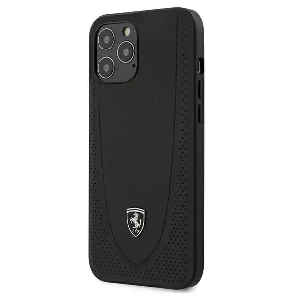 ⁨Ferrari FEOGOHCP12LBK iPhone 12 Pro Max 6.7" black/black hardcase Off Track Perforated⁩ at Wasserman.eu