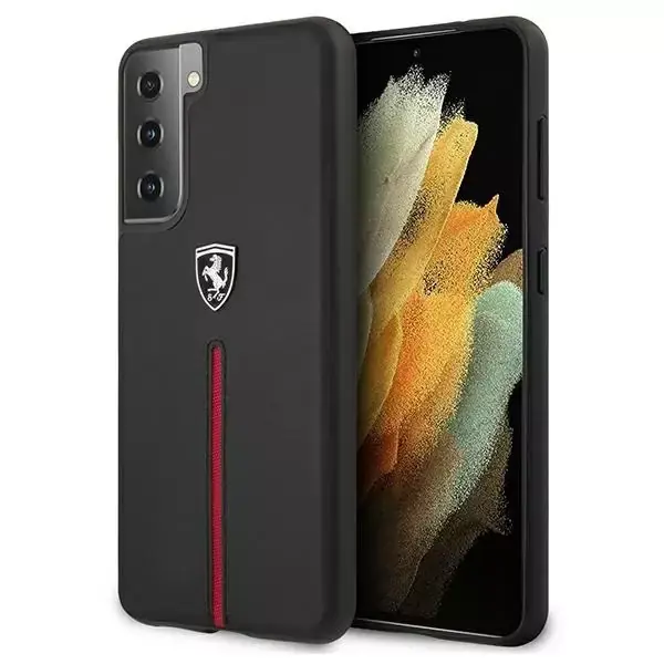 ⁨Ferrari FEOSIHCS21MBK S21+ G996 black/black hardcase Off Track Leather Nylon Stripe⁩ at Wasserman.eu