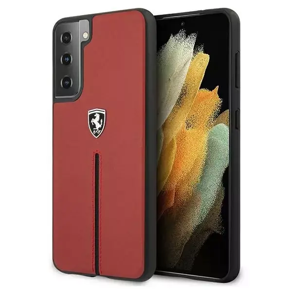 ⁨Ferrari FEOSIHCS21MRE S21+ G996 red/red hardcase Off Track Leather Nylon Stripe⁩ at Wasserman.eu