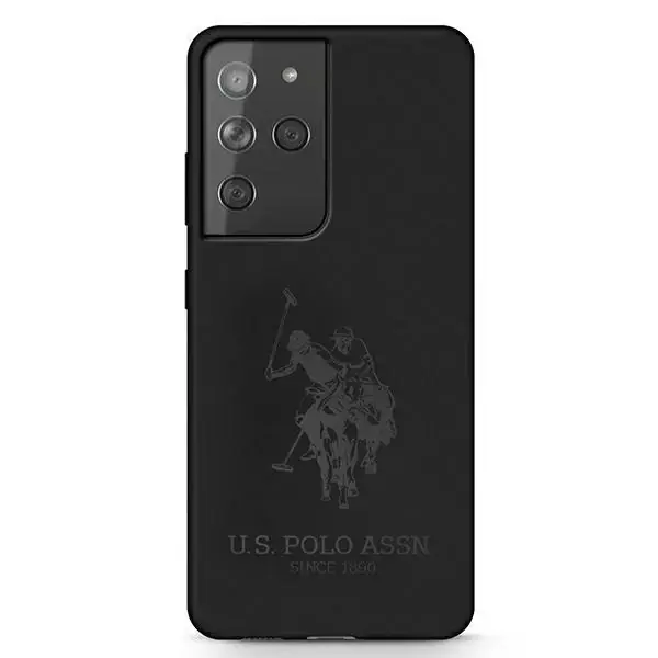 ⁨Etui na telefon US Polo Silicone On Tone do Samsung Galaxy S21 czarny/black⁩ w sklepie Wasserman.eu