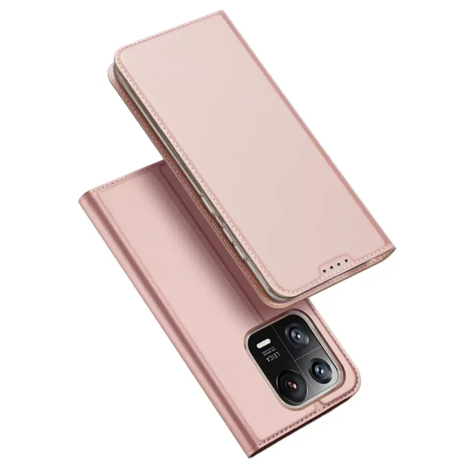 ⁨Dux Ducis Skin Pro etui Xiaomi 13 Pro pokrowiec z klapką portfel na kartę podstawka różowe⁩ w sklepie Wasserman.eu