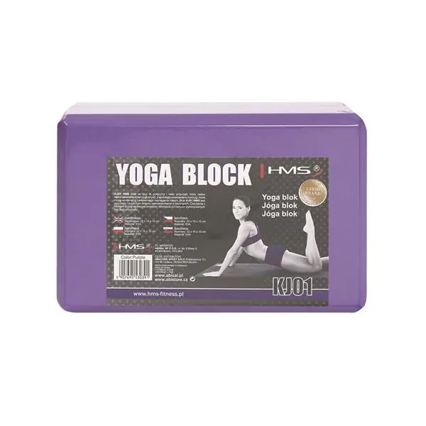 ⁨KJ01 PURPLE YOGA BLOK HMS⁩ w sklepie Wasserman.eu