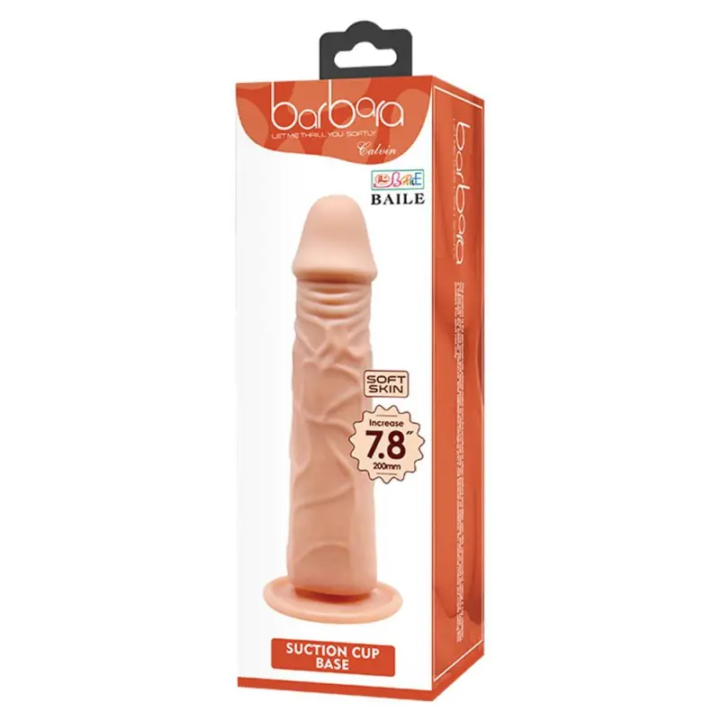 ⁨Dildo z przyssawką Calvin 20cm Barbara⁩ w sklepie Wasserman.eu