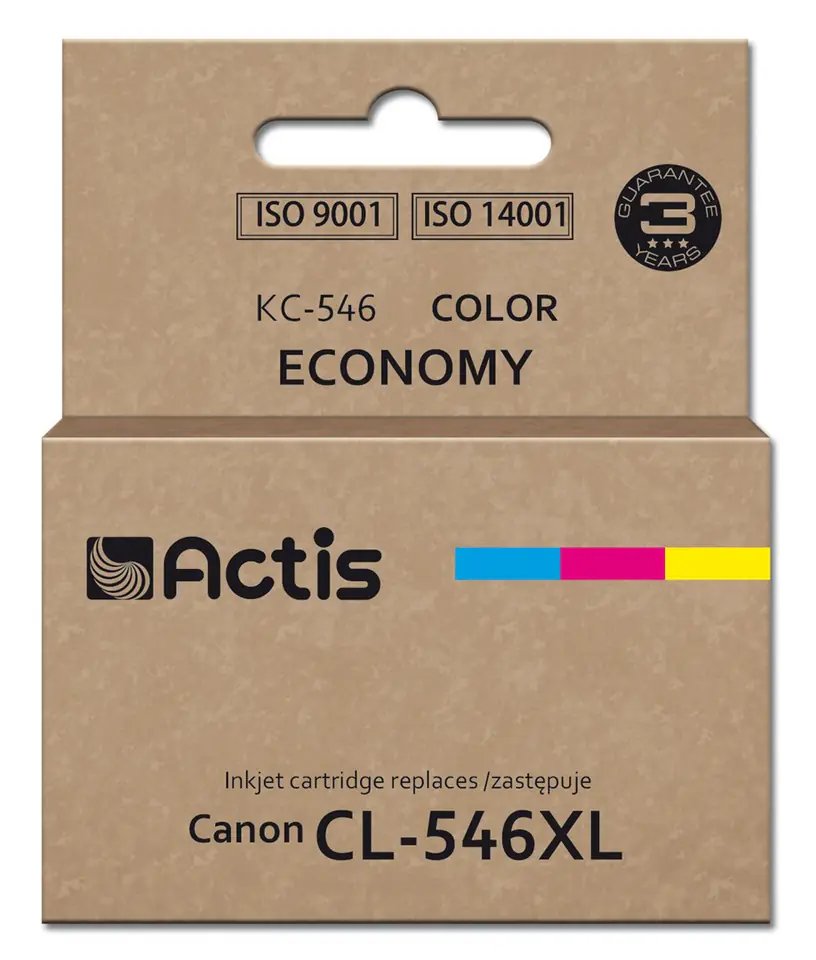 ⁨Actis KC-546 Tusz (zamiennik Canon CL-546XL; Supreme; 15 ml; 180 stron; purpurowy, niebieski, żółty).⁩ w sklepie Wasserman.eu